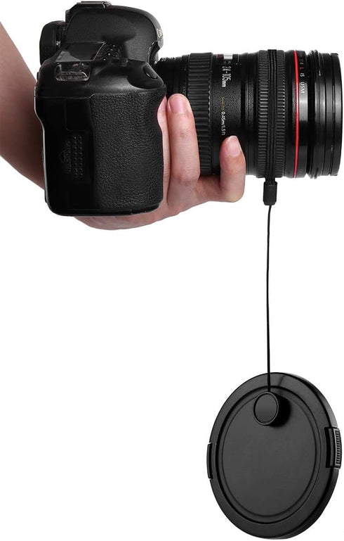 Acuvar Camera Lens Cap Keeper, Lens Cap Holder to Prevent Loss for DSLR SLR Camera, 8 Pack