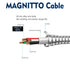 Micro USB Cable, Zinc Alloy Metal Braided Extra Durable USB2.0 Sync and Charging Cord for Android Phones Devices HTC