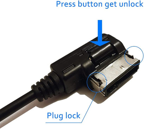 Bojer Bluetooth Adapter for Mercedes Benz, Compatible with Apple Android Phone Music MMI Interface Wireless Cable