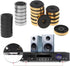 12 Pack Speaker Isolation Feet Amplifier 48mm Plastic Shock Absorption Base Pads SoundBox Peg Stand Foot Mat Shock Absorber For Audio CD AMP HiFi Subwoofer Repair Gold,Sliver,Black