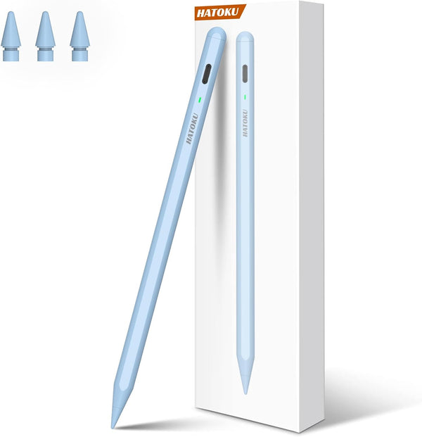 Stylus Pen for iPad 2018-2024 - 15 Mins Fast Charging Pencil 1 Gen with Tilt Sensitivity, Works for iPad Air 3 4 5 M2