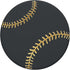 PopSockets Standard PopGrip Light Yellow Baseball Softball on a Dark Gray Pattern