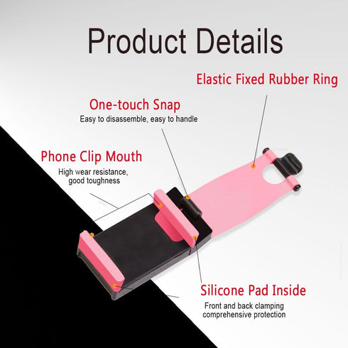 Car Steering Wheel Phone Mount, Steering Wheel Smartphone Mount, Portable Steering Wheel Phone Holder Mount Clip for