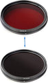 Runshuangyu 77mm 6 1 530nm 750nm in Infrared IR Pass X-Ray Lens Filter, Adjustable to Screw-in Filter for Canon Nikon