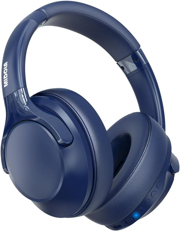 Bluetooth Headphones Over Ear, 68H Playtime, 6 EQ Wireless Headset with Microphone, HiFi Stereo, Deep Bass