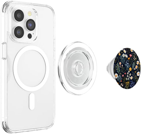 Mixed Flower Bouquet Floral Pattern Wildflowers PopSockets MagSafe PopGrip