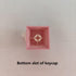 Handmade Cute Keycaps, Compatible with Cherry MX Switches Mechanical Keyboard, Pink PBT Keycap for Gaming Keyboards