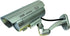 Dummy Security Camera Bullet Fake Indoor Outdoor CCTV Surveillance System with Realistic LEDs and Warning Stickers