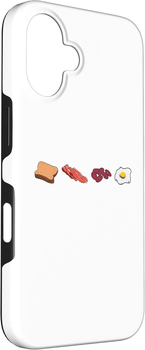 English Breakfast toast bacon beans and eggs. 16 iPhone Case