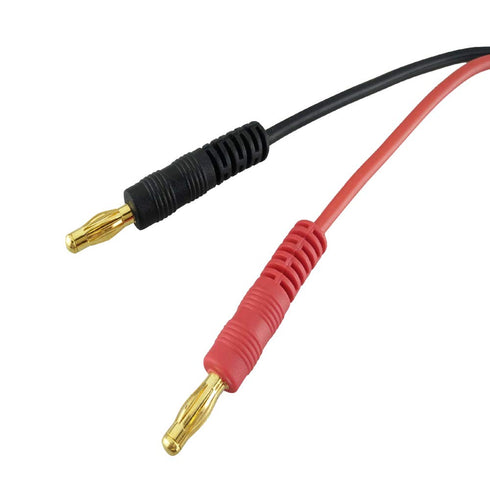2-Pack EC5 Male Connector to 4MM Bullet Banana Connector Plug Adapter Wires with 11.8inch 14AWG Cable