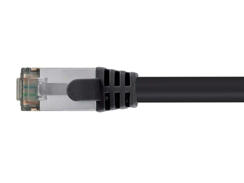 Monoprice Cat8 26AWG S/FTP Ethernet Network Cable - 3 Feet, Black, 2GHz, 40Gbps, Pure Bare Copper