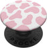 Cute Cow Print Aesthetic Pattern in Pastel Light Pink PopSockets Standard PopGrip