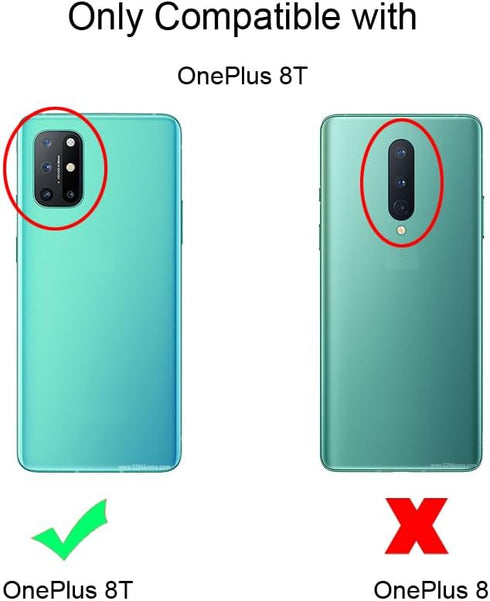 Urspasol for OnePlus 8T 5G Case, 2 Pack with Screen Protector, Tempered Glass Hybrid Heavy Duty Armor Cover