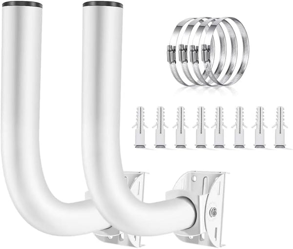 Slinkdsco Adjustable Sturdy Universal Wireless Bridge Bracket Mount Kit for Outdoor Antenna (2-Pack)