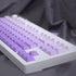 Gradient Purple Keycaps Set, 125 Keys Cherry Profile Dye Sub PBT for 60% 65% 95% Mechanical Keyboards