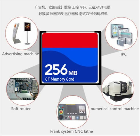 LILIWELL 256MB SDCFB-256-A10 Ogrinal CF Memory Card Camera Card CF Type I Card Designed for Photographers