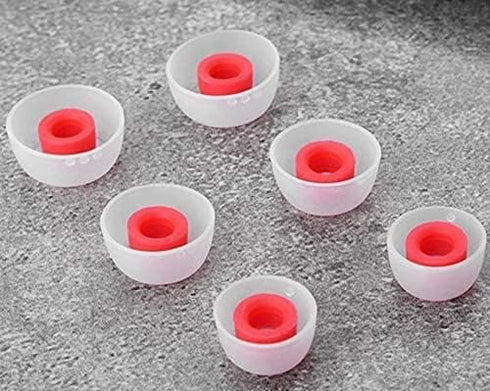 ALXCD Ear Tips for Soundcore Life A1 P2 Earbuds, 6 Pairs Soft Silicone Tips in S/M/L Sizes, White