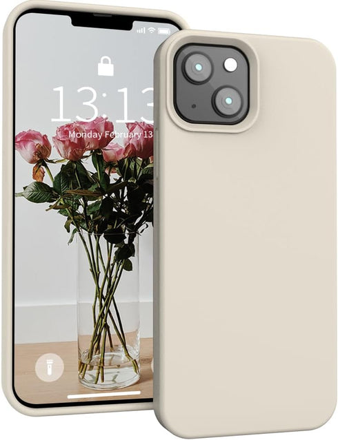 SOH iPhone 13 Phone Case - Slim Shockproof Soft Anti-Scratch Microfiber Lining, Liquid Silicone Protective Bumper