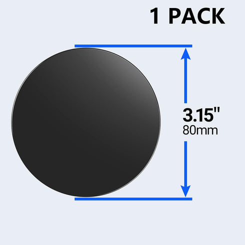 TORRAS 80mm Pack Adhesive Sticky Pad Mounting Disk for Car Dashboard, Suction Cup Pad for Cell Phone Holder Car Mount