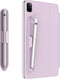 LOVE MEI Removable Silicone Holder for Apple Pencil 1st/2nd Generation, Strong Adhesive Magnetic Attach (Purple)