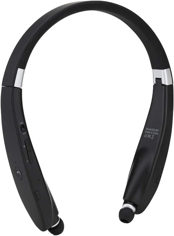 gernie Bluetooth Neckband Headphones with 16H Playtime, Noise Isolating Earbuds, Foldable Design for Sports and