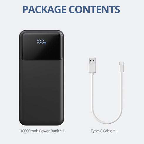 ZUOGGPET 10000mAh Pack 6 3 3A 1 Pack Portable Charger with Built in Cables, Power Bank with Cords Wires, Slim Travel