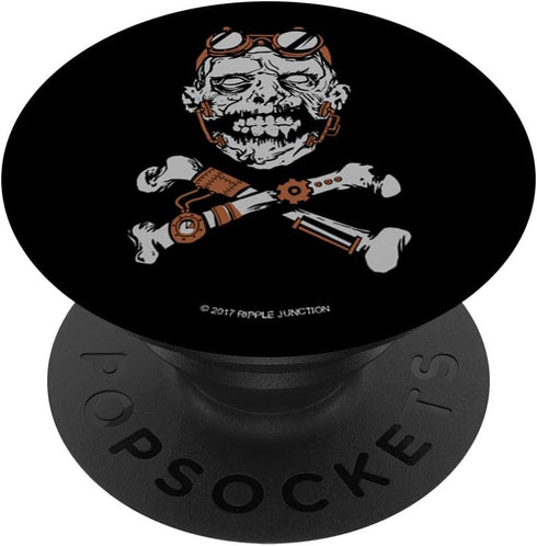 PopSockets Cell Phone Stands for Smartphones & Tablets - "Zombie Steampunk Crossbones"