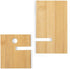 Bamboo Cell Phone Stand with Charging Hole, Detachable Wood Mobile Phone Holder for Desk Tablet Stand Wooden Desktop Dock Cradle for iPhone iPad Samsung and All Smartphones