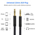 3.5mm Aux Audio Cable 5ft, Nylon Braided Auxiliary Cord, Stereo Audio Jack Adapter Cable for Headphone, Car Audio, Laptop, Smartphone, Home Stereos, Speaker and More