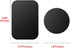Pau1Hami1ton Mounts),4 Case,(2 2 S-07N(Black+Silver) Adhesive Thin Metal Plates(Compatible with Magnetic Piece Metal