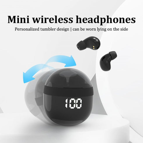 SK18 Ultra Small in-Ear Headset, Wireless Invisible Bluetooth Earbuds for Sleep, IPX5 Waterproof, Khaki