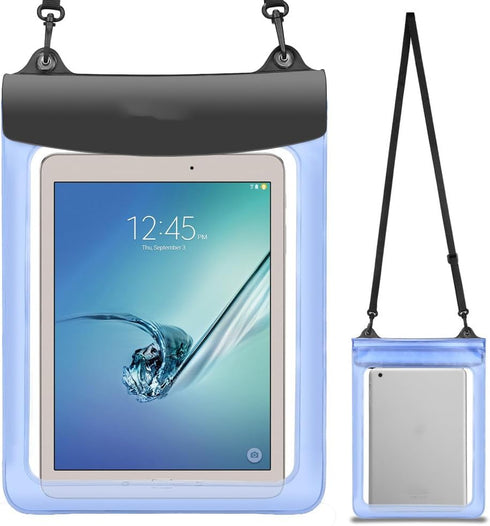 Large Tablet Case Cover, Waterproof Pouch Dry Bag for Fire HD 10, iPad 10.2, iPad Air 10.9, Samsung Galaxy Tab S9, A9+
