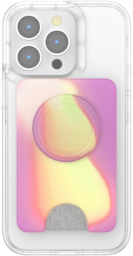 PopSockets Aurange Phone Wallet with Expanding Grip, Card Holder, Wireless Charging, MagSafe Compatible