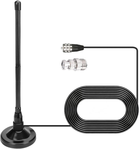 Arridioter 27MHz CB Radio Antenna Magnetic Base Kit with PL259 BNC Connector,9.84ft RG58
