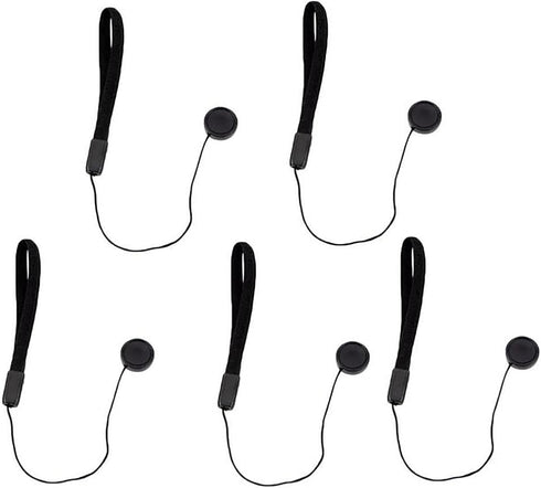 hejhncii 5PCS Lens Cover Rope DSLR Lens Cap Holder Belt Nylon Keeper Anti-Lost