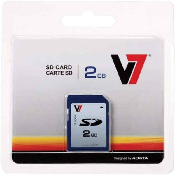 V7 VASD2GR-1N 2GB Secure Digital SD Card - Store / transportphotos, video and