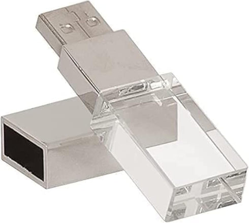 HZBDBLT Crystal USB Flash Drive 3.0 LED Lighting Memory Stick Birthday Wedding Gift