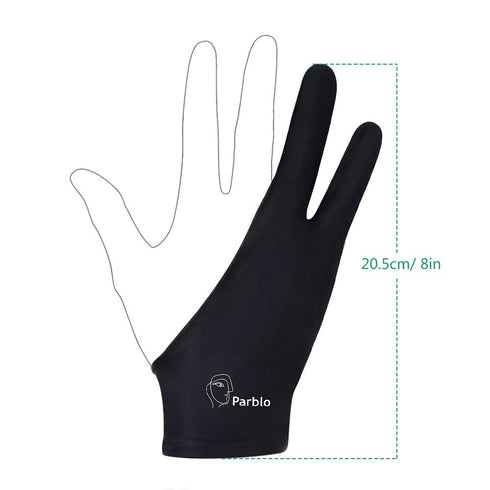 Parblo PR-01 Two-Finger Artist Glove for Graphics Drawing Tablet, One Size for Right and Left Hand