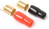 3 Pairs 0 Gauge Copper Gold Plated Spade Terminal Crimp Connectors Adapters for Speaker Wire Cable Terminal Plug - 0GA