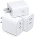 20W USB C Wall Charger Block, Costyle 3 Pack Dual Port Charging Block for iPhone 15 Pro 15 Plus 11 12 13 14 15 Pro Max