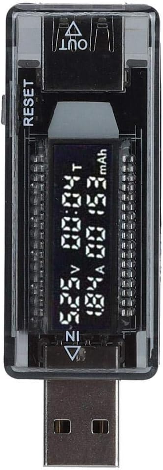 USB Power Tester KWS-V21, USB Tester Voltmeter Ammeter Power/Capacity/Mobile Power Testing Tool for Wall Chargers