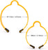 Film Vinyl Wrap Rolls Holder, Plastic Hoop Ring Clamp with Quick Release Handle, Pack of 4 with 2 Sizes