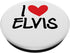 I Love Elvis Name Personalized Men Guy BFF Friend Heart Boys PopSockets Standard PopGrip