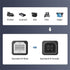 2.0 90 20cm cablecc Type B Male to Female USB Extension Cable Degree Down Angled for Printer Scanner Disk