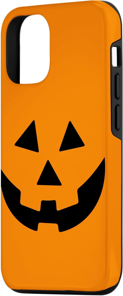 Jack O Lantern Orange Pumpkin Face Halloween Costume Case for iPhone 12/12 Pro