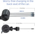 OHLPRO 3-in-1 Backseat Car Charging Station, 36W Fast Charger for All Phones, Ideal for Rideshare