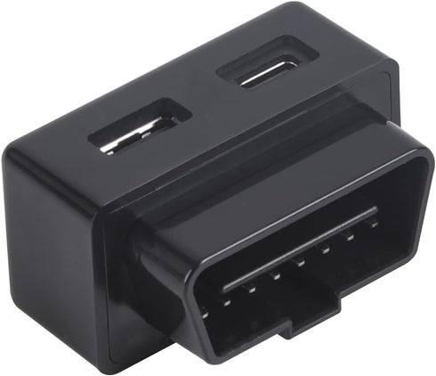 ZIWIMEGO Car OBD USB Charger Power Adapter, OBD to Type-C Female Adapter Charger