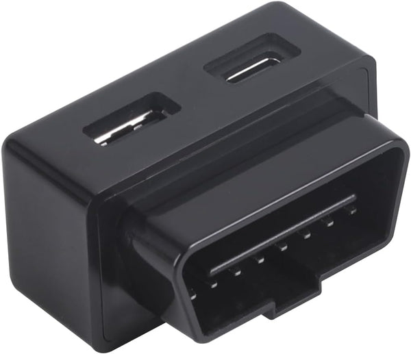 ZIWIMEGO Car OBD USB Charger Power Adapter, OBD to Type-C Female Adapter Charger