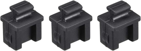 uxcell 10pcs SFP Silicone Protectors Cap - Anti Dust Port Cover, Black (14mm x 12mm x 17mm)