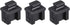 uxcell 10pcs SFP Silicone Protectors Cap - Anti Dust Port Cover, Black (14mm x 12mm x 17mm)